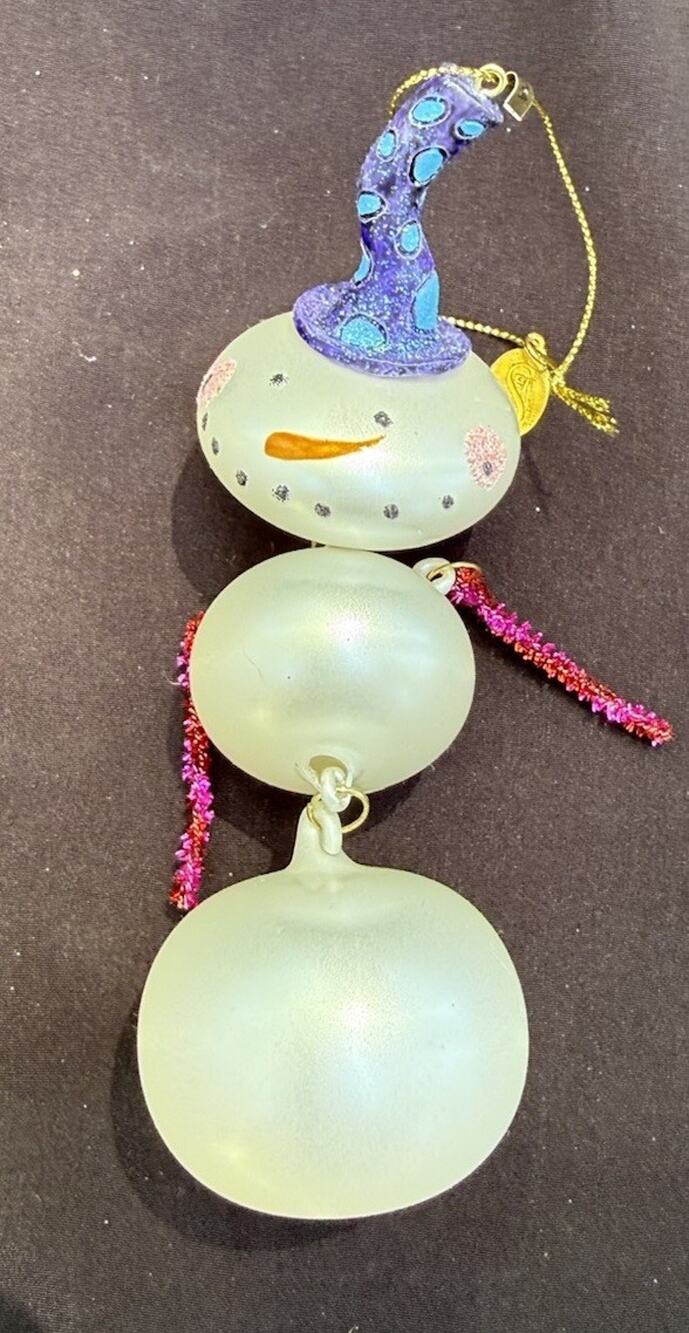 Midwest Of Cannon Falls Snowman Whimsical Christmas ornament -K2